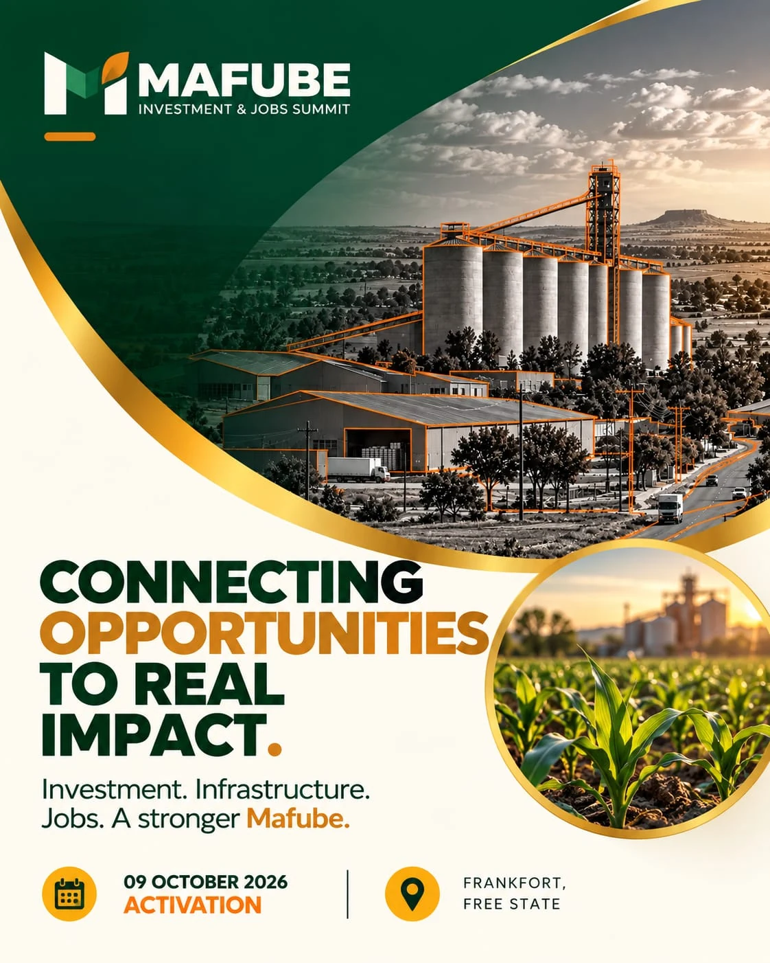 Mafube Investment & Jobs Summit campaign design: Connecting opportunities to real impact