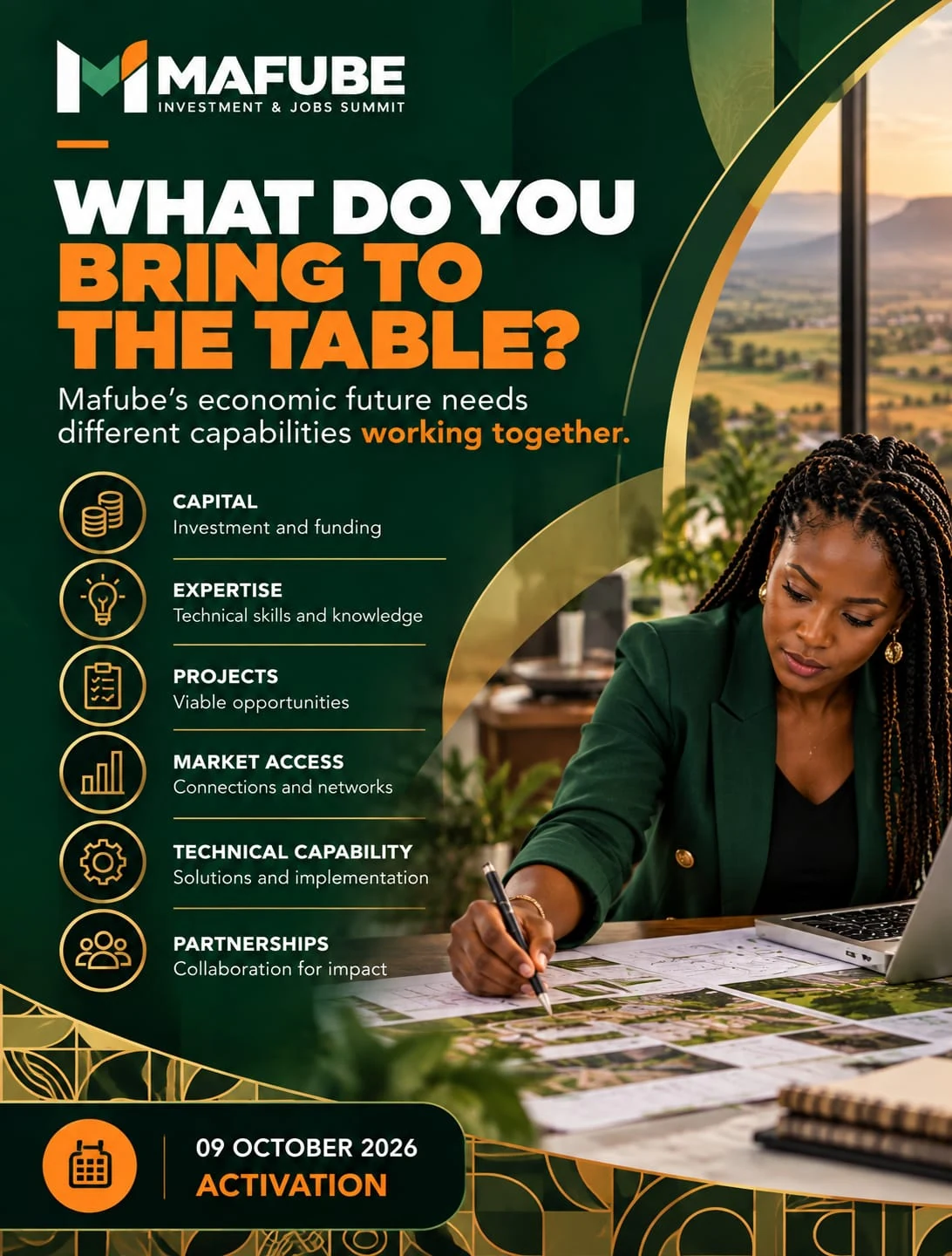 Mafube Investment & Jobs Summit campaign design: What do you bring to the table?