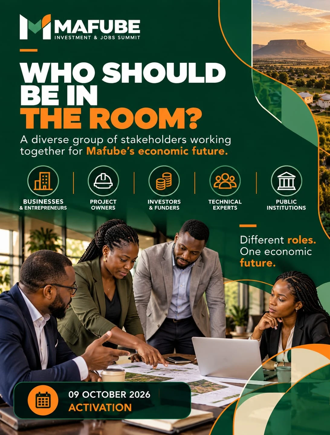 Mafube Investment & Jobs Summit campaign design: Who should be in the room?